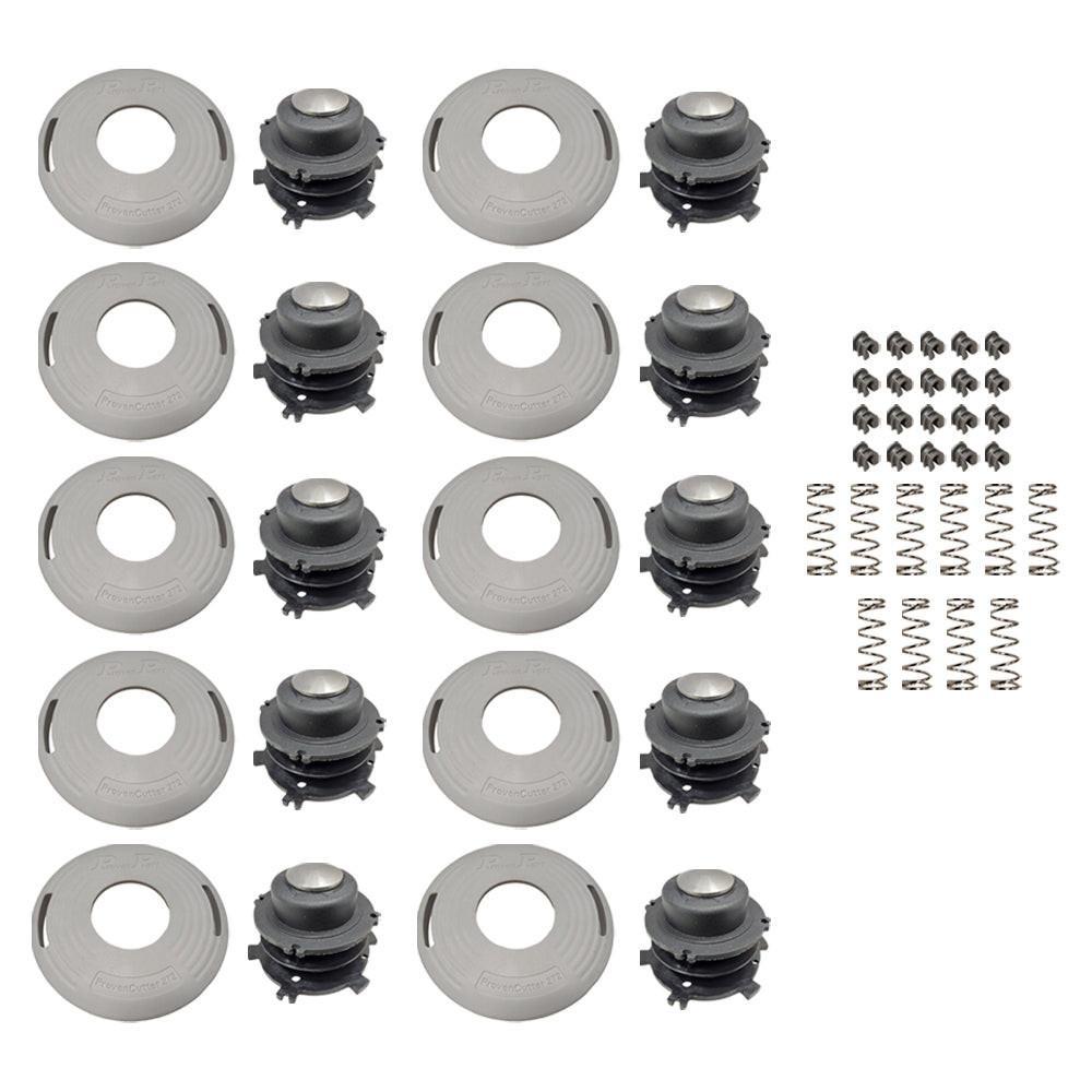 Proven Part 10 PK Caps Spools Springs With 20 Eyelets For Stihl 25-2 27-2 , 4002 713 9712, 4002 710 4321, 0000 997 1501, 4002 713 3017, 4003 713 8301
