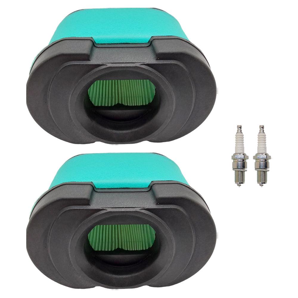 2PK Air Filter and Spark Plug For John Deere D170 LA150 Z245 Z425 Fits GY21057