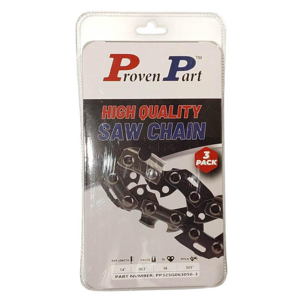 Proven Part 3-Pack of chainsaw Chain 325 Pitch 063 Gauge 56 DL Fits Oregon 22BPX056G