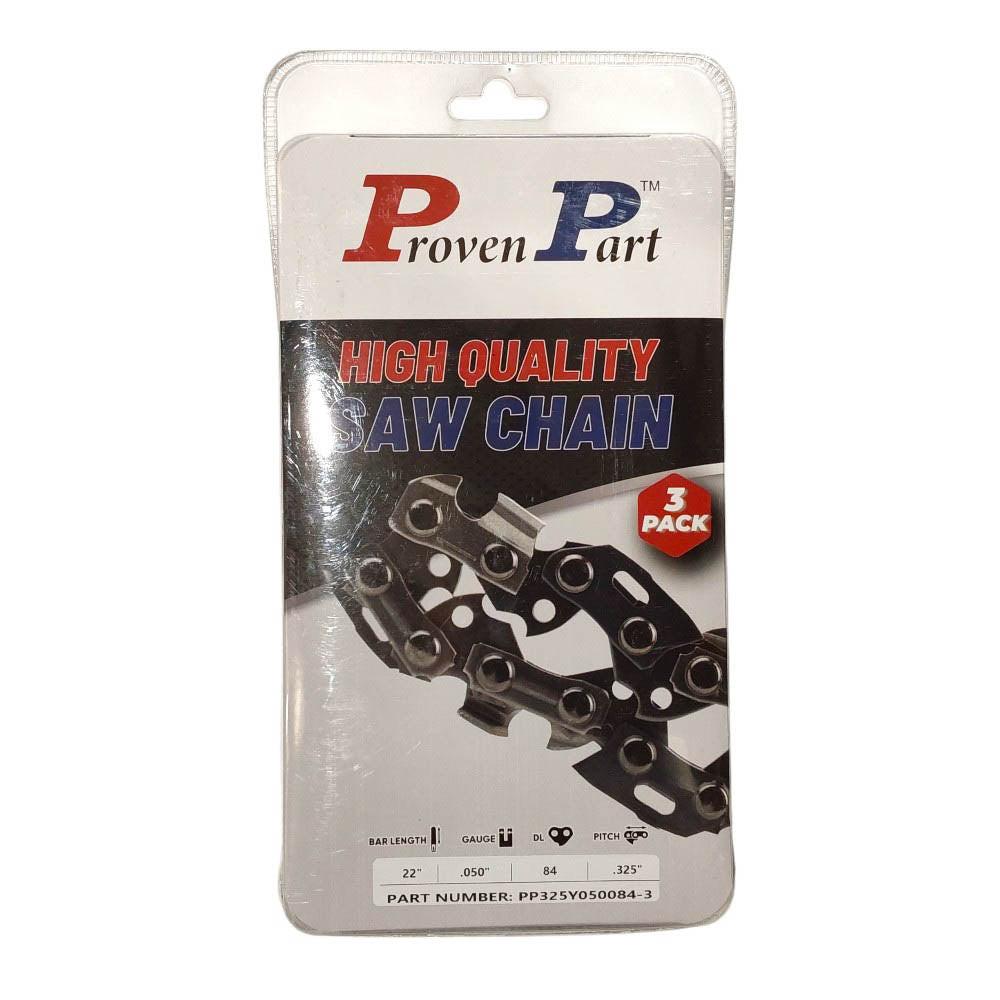 Proven Part 3-Pack of chainsaw Chain 325 Pitch 050 Gauge 84 DL Fits Dolmar 72EXL084G.