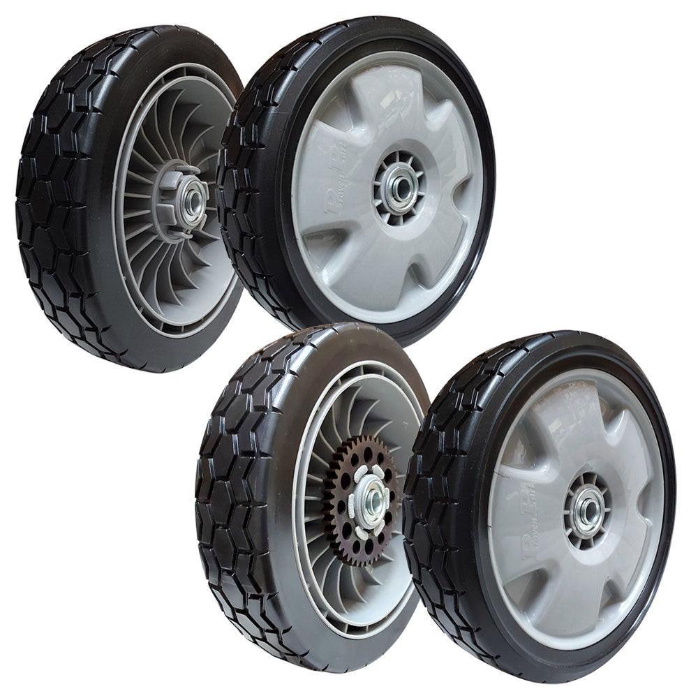 Proven Part 2-Front 2-Rear 9" Wheels For Honda HRX217 Fits 44710-VH7-010ZA 42710-VH7-010ZA