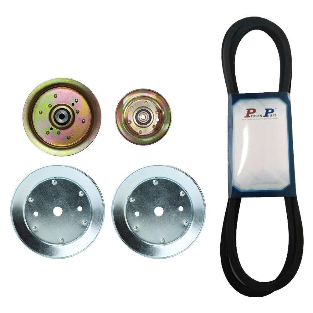 Proven Part Complete 46 In. Deck Pulley Belt Kit Compatible With Husqvarna YTH18K46 YTH23K46 YT46LS 532195945 196106 177968 532405143