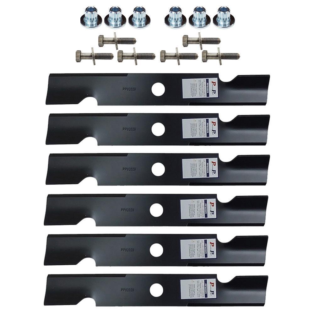 (6) Proven Part Splined Blade Center Bushing and Bolt .094" Center Hole Fits Exmark 103-3037 109-9220