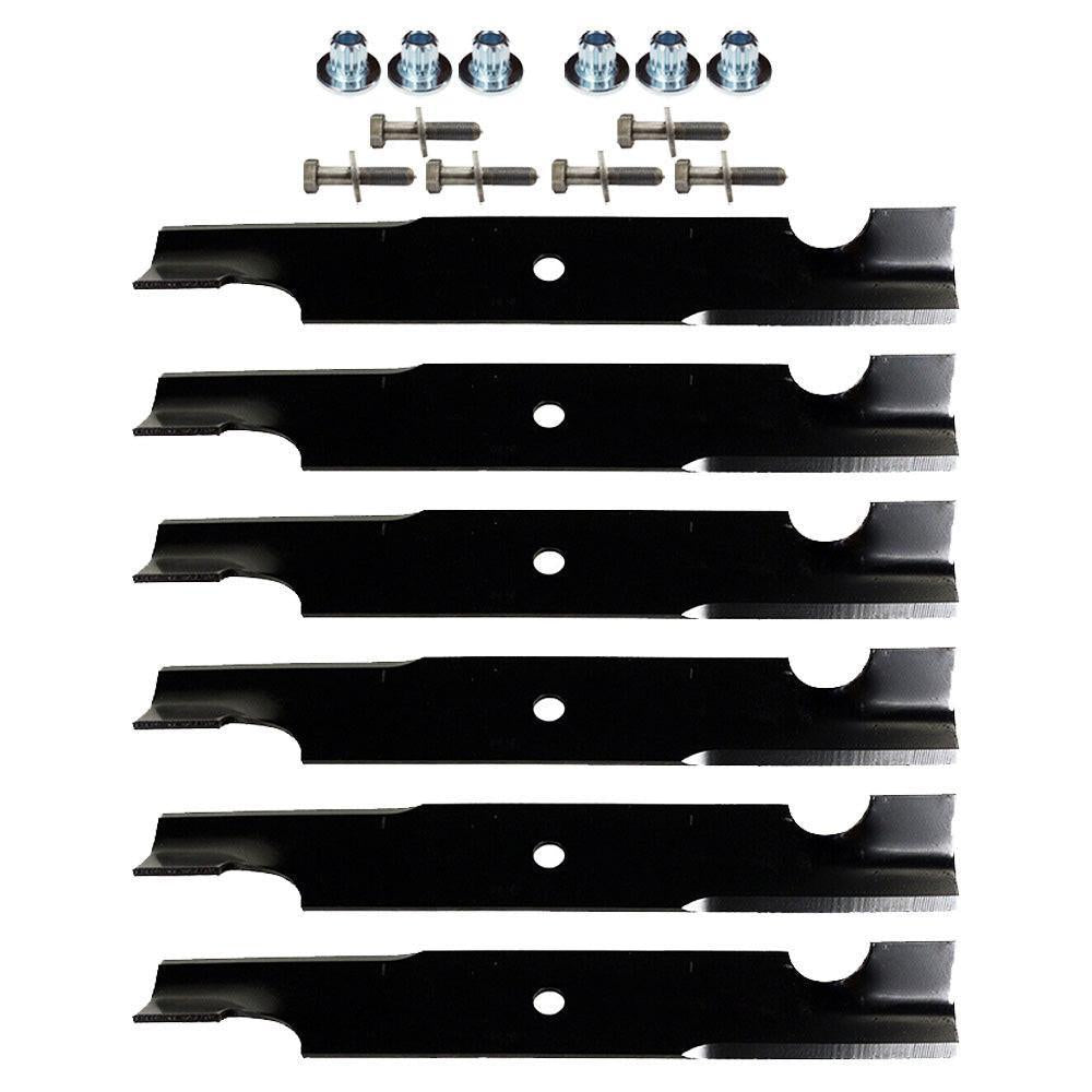 (6) Proven Part Splined Blade Center Bushing and Bolt .094" Center Hole Fits Exmark 103-3037 109-9220 103-6402