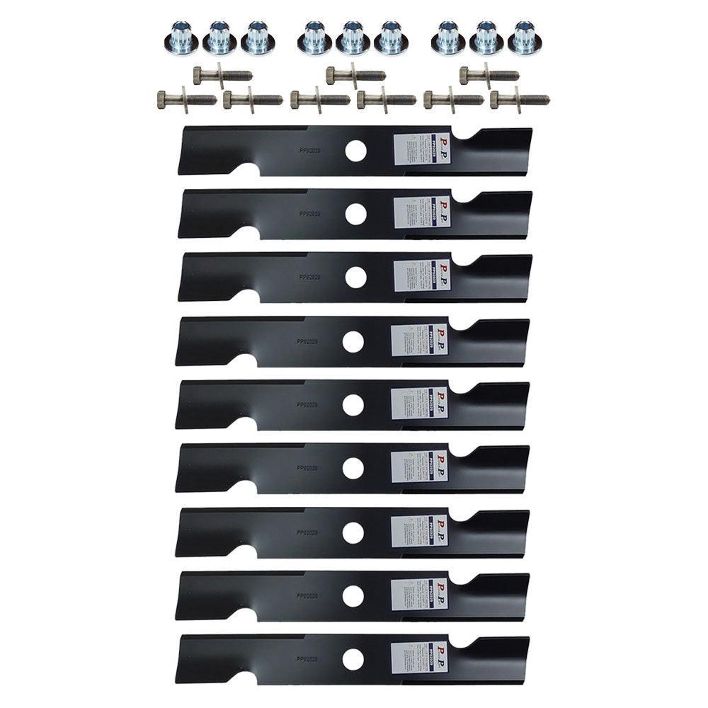 (9) Proven Part Splined Blade Center Bushings And Bolts .094" Center Hole Fits Exmark 103-3037 109-9220 103-6401