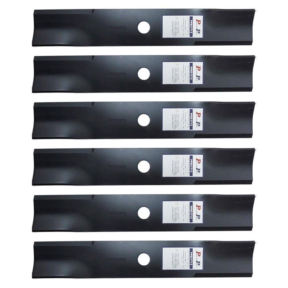 6x Proven Part Hi-Lift Blade 14.5 Fits Simplicity 36In Zero-Turn Mower: Courier (19 Gross HP B&S, 23 Gross HP B&S), SZT105 (7200 Series B&S)