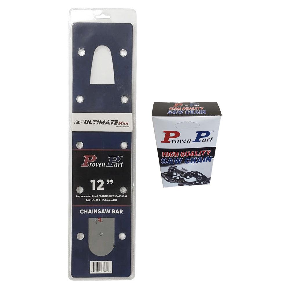 Proven Part 12In Bar and 1 Chain 3/8LP .050 44DL For Efco MT 3750, MT 4000, MT 4100 SP 120SDEA041