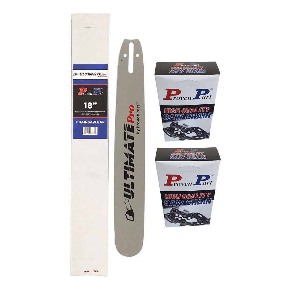 Proven Part 18In Bar and 2 Chains .325 .050 74DL For Red Max G561AVS 20LPX074G