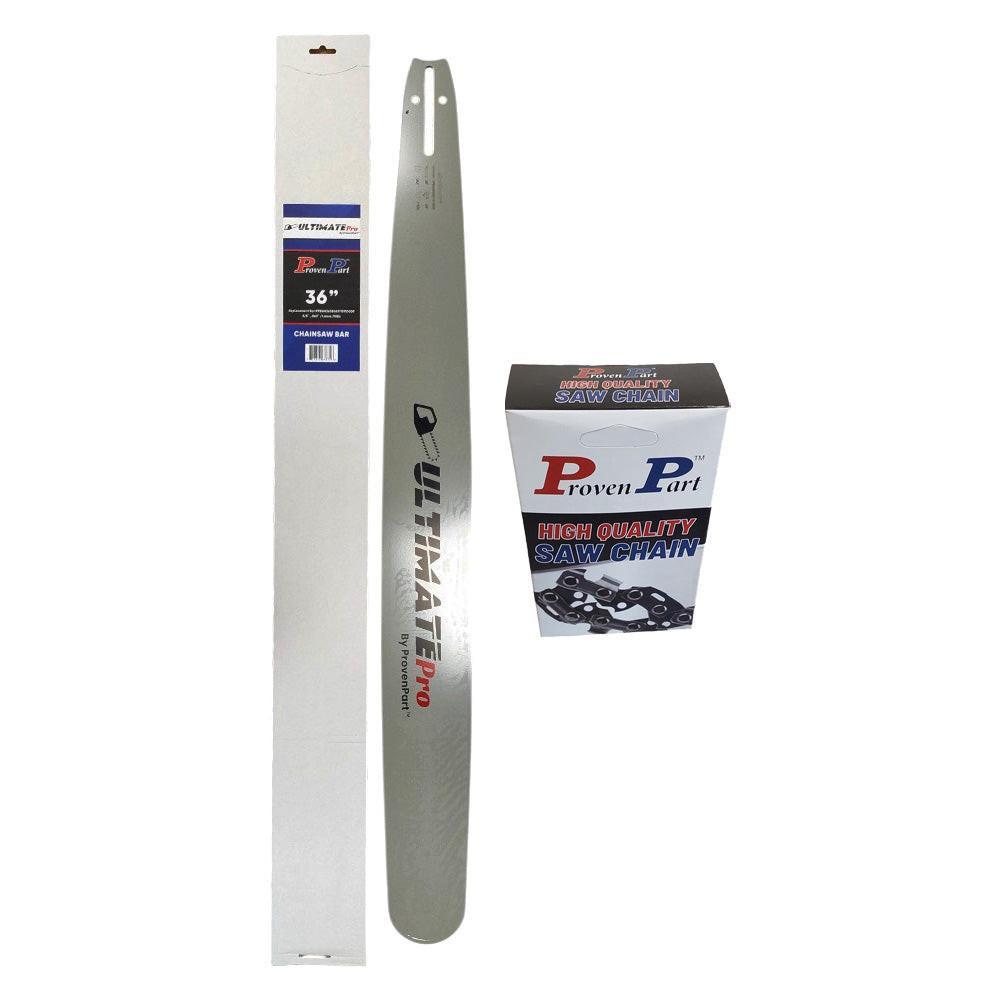 Proven Part 36In Bar and 1 Chain 3/8 .063 115DL For Dolmar PS-6400, PS-6400H, PS-6400W, PS-7300, PS-7300H 363RNDD009, 608000059, HT-383-115