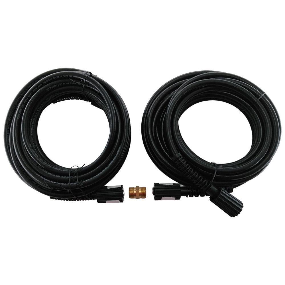 Proven Part (2) 1/4" X 25 ft. 3200PSI Hose W/ Connector Gas/Electric Pressure Washer New