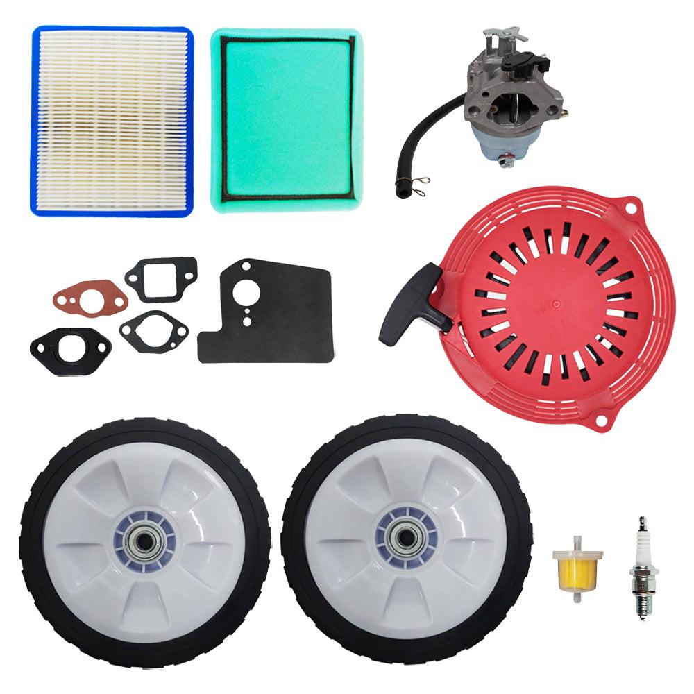 Proven Part Maintenance Kit Air and Pre-Filter Spark Plug Fuel Filter Carburetor Gasket Set Recoil Rear Wheels Fits Honda HRB215K3,HRB215K4,HRM215K3,HRR216,HRR216K8,HRS216,HRT216K1