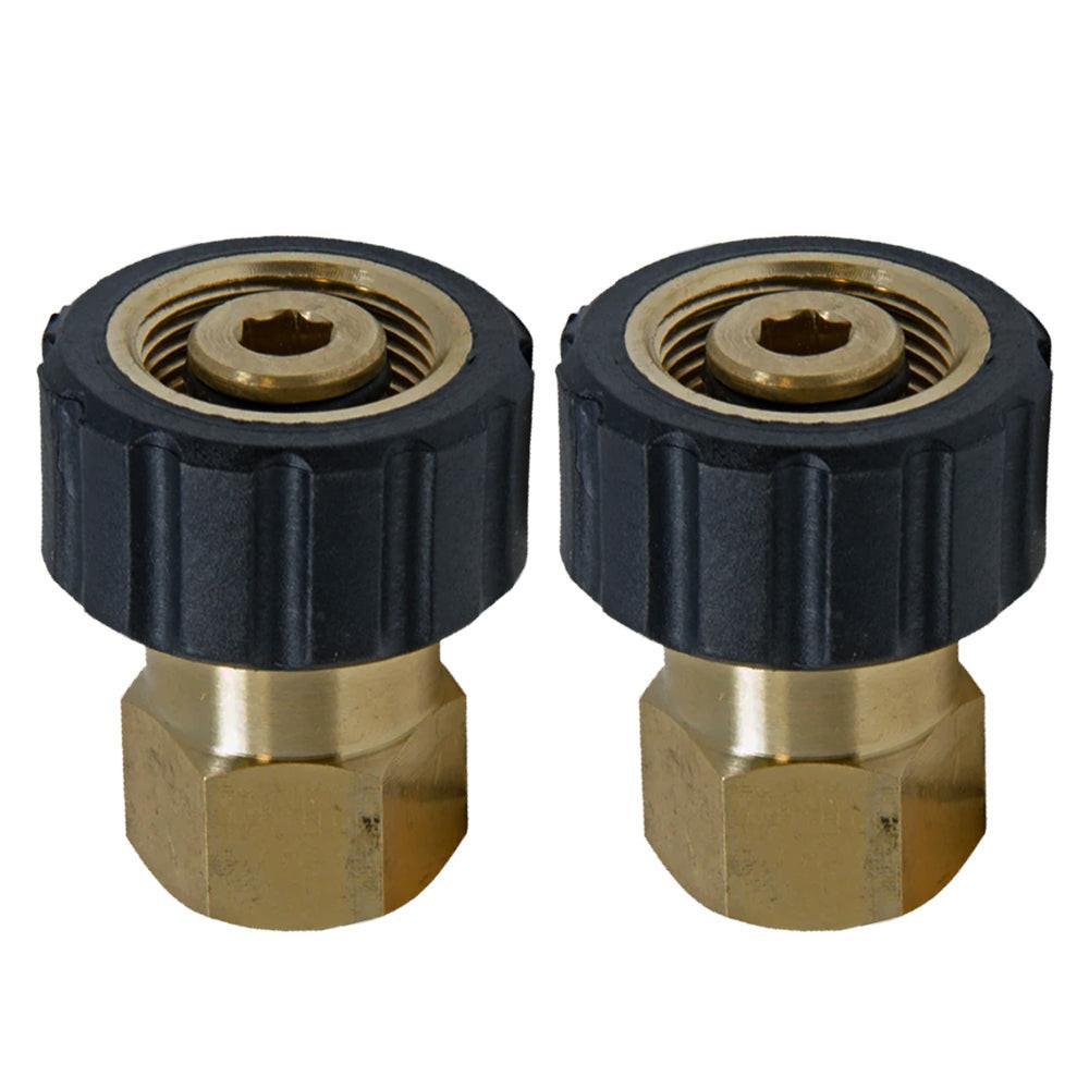 Proven Part 2 Screw-Type Q/C Fittings 1/4 Female M22 Female Brass