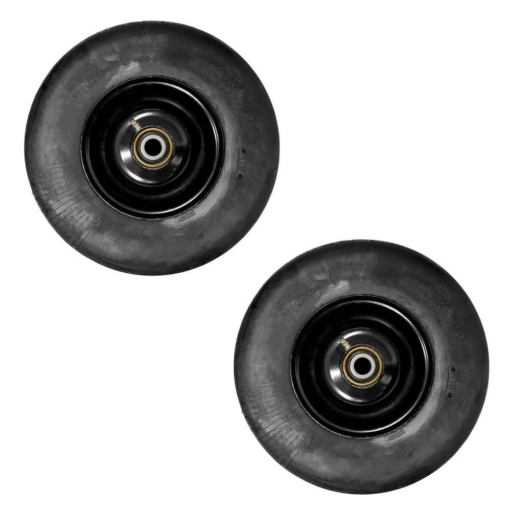 Proven Part Set Of 2 13X5.00-6 Pneumatic No-Flat Tire Assemblies Compatible With Sentar, and Stander X, Sport X 72460004, 72460029, 98460055