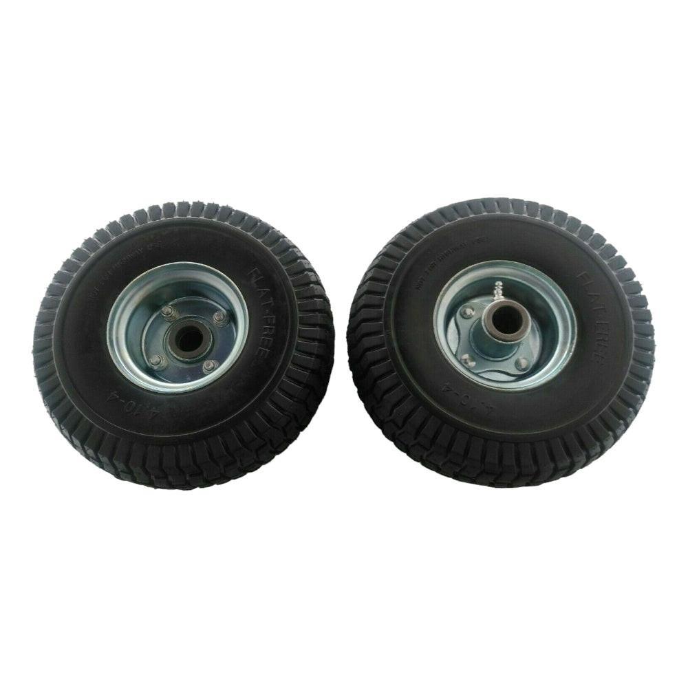 Proven Part Set Of 2 4.10X3.5X4 Solid No-Flat Semi-Pneumatic Tires With Bearings Fit 72310001 15041 Compatible With 2 Wheel Velke System X2