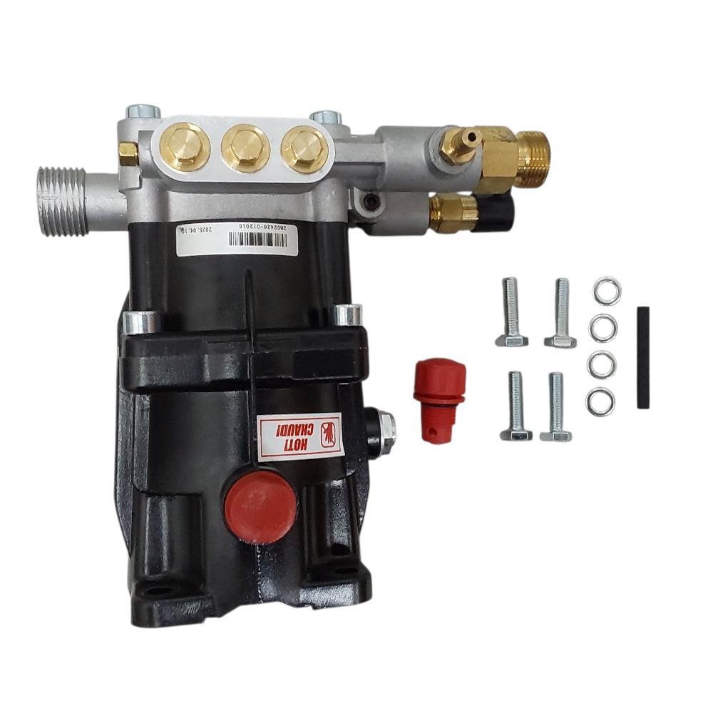 Axial Pump 2600 PSI 2.4 GPM 3/4" Horizonal Shaft M22 Outlet NH 3/4" Inlet