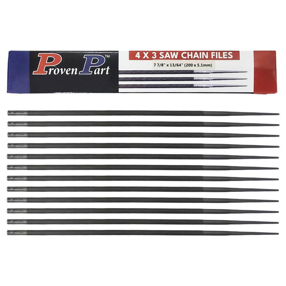 Proven Part 12 Chainsaw Files 13/64" For Sharpening All Brands Chains Saw Sharpener Dozen
