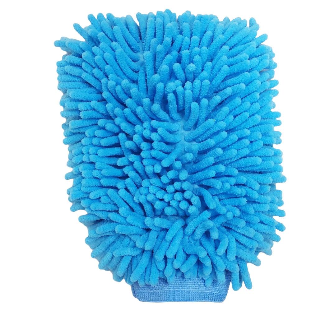 Proven Part Lt. Blue Microfiber Car Kitchen Household Wash Washing Cleaning Glove Mit New.
