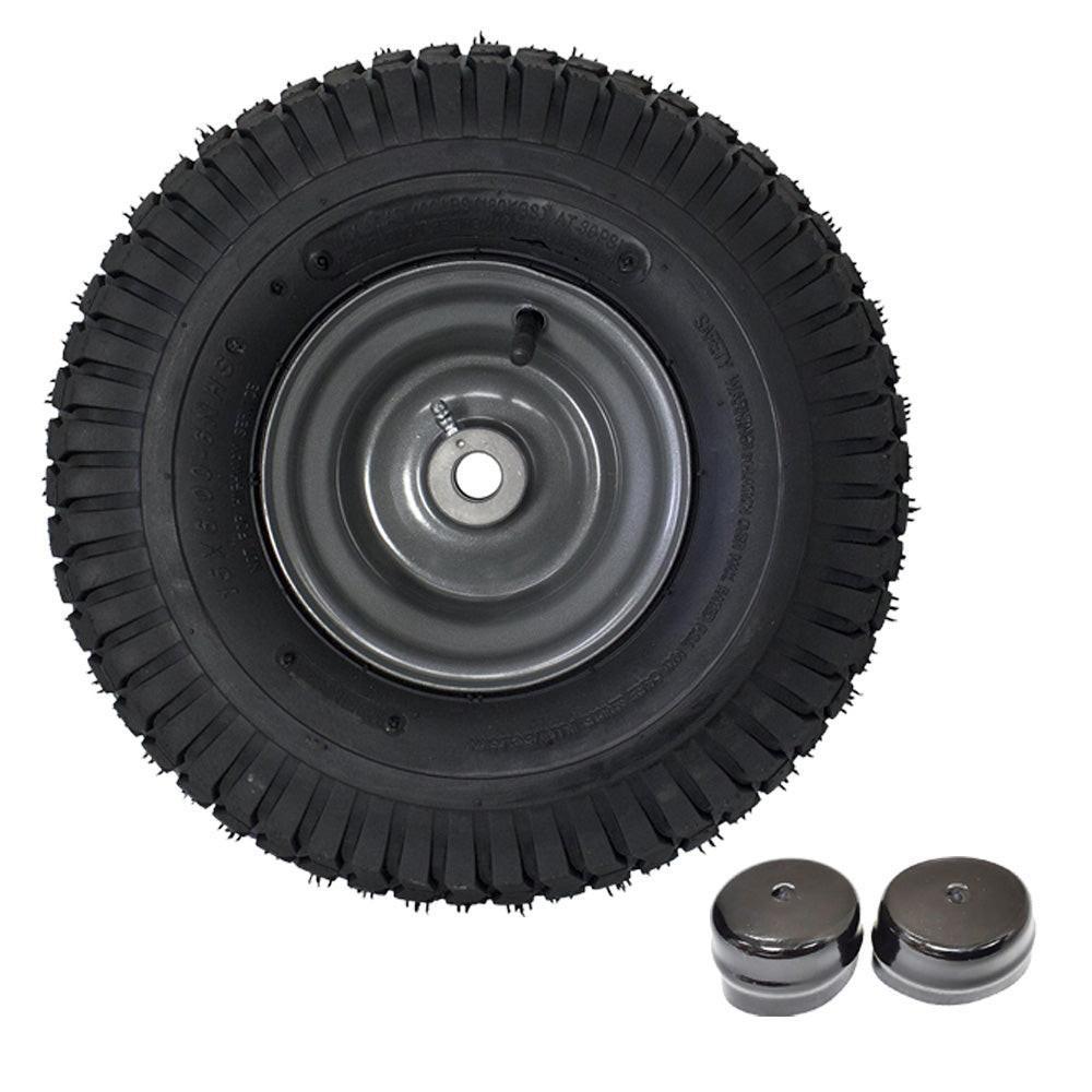 Proven Part Front Tire and Rim 15x6-6 For Craftsman 634-05067-0961 For Husqvarna 532122073