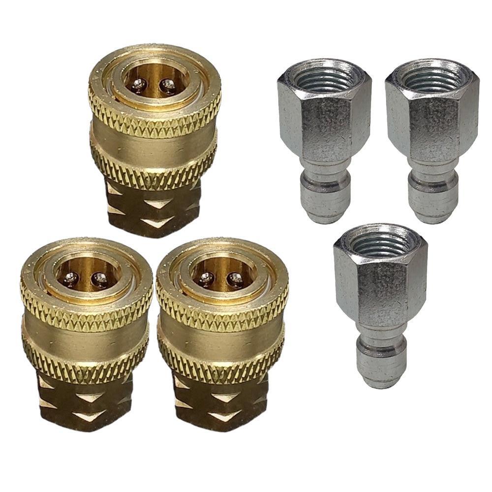 Proven Part 1/4" Quick Connect X 1/4" Npt Female and 1/4"m Quick Connect X 1/4" Female