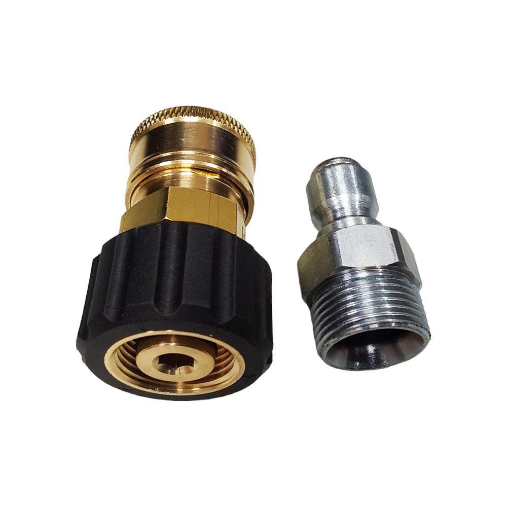 Proven Part M22 FPTX 3/8" Quick Connect Coupler Adaptor, Quick Connect Coupler Plug 3/8" Steel Plug X M22 Male Threads