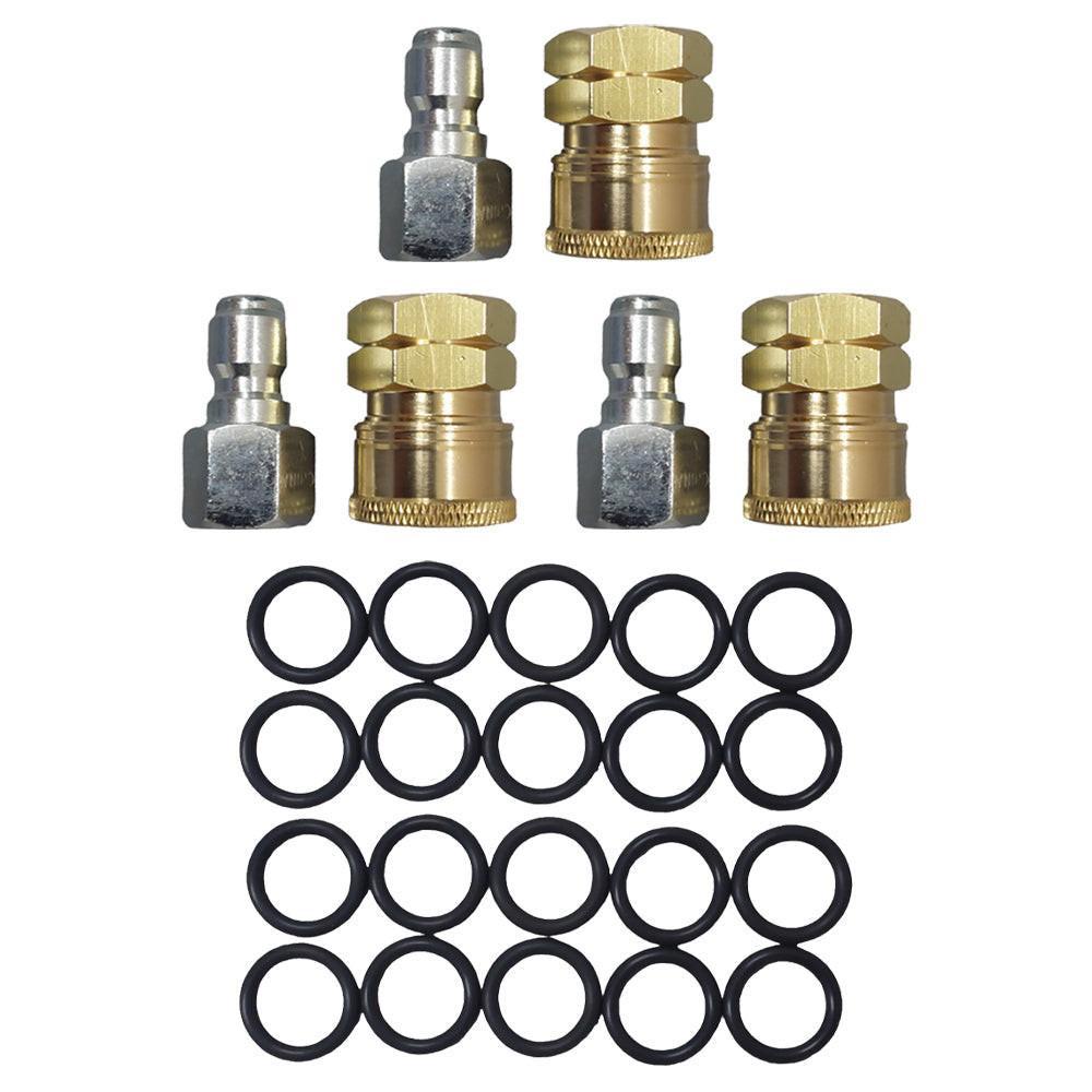 Proven Part 3 PK Quick Connect To 3/8" Female, 3 PK Plug 3/8" Female Stainless 20 PK 3/8" High Temperature O-Rings