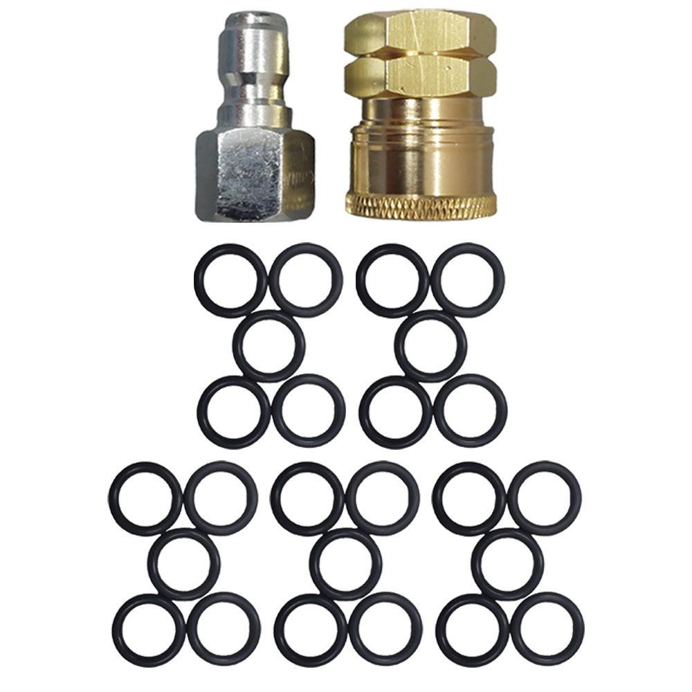 Proven Part Quick Connect To 3/8" Female, Plug 3/8" Female Stainless and 3/8" High Temperature O-Rings