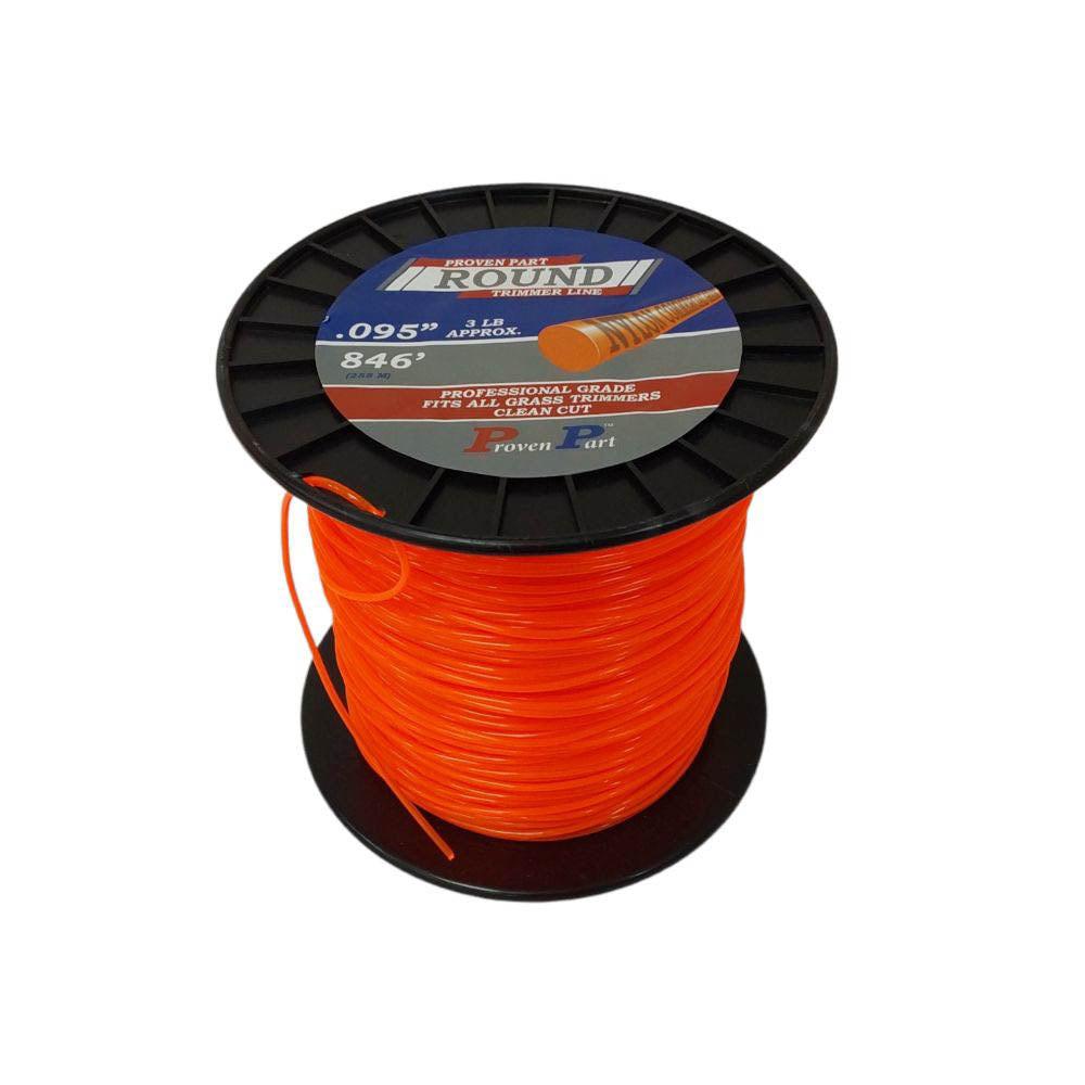 Proven Part Round Professional Grade Trimmer Line .095 3Lb Size.