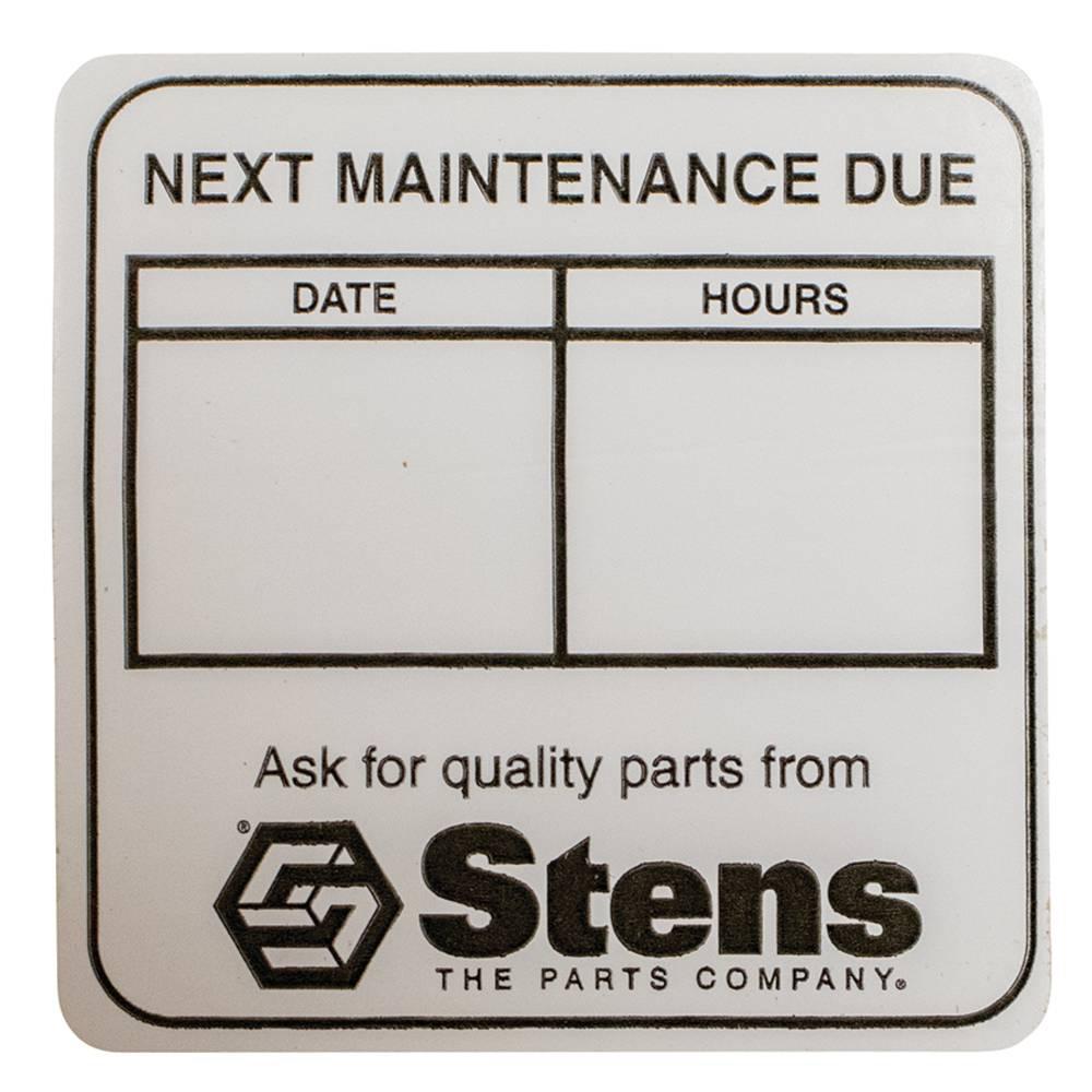 Stens Maintenance Reminder Labels 051-141