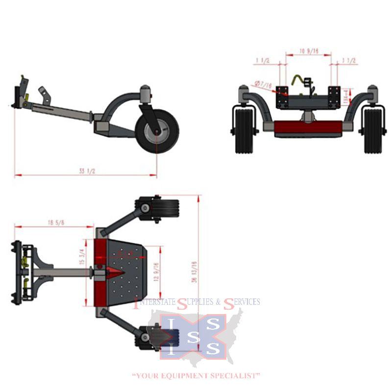 Swivel Wheel Lift & Latch Sulky (SW2006N).