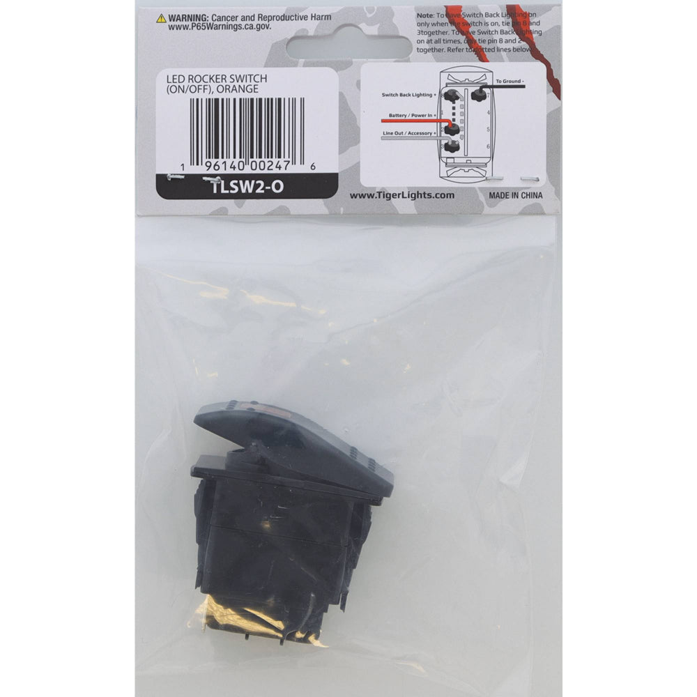 Tiger Lights LED Rocker Switch TLSW2-O