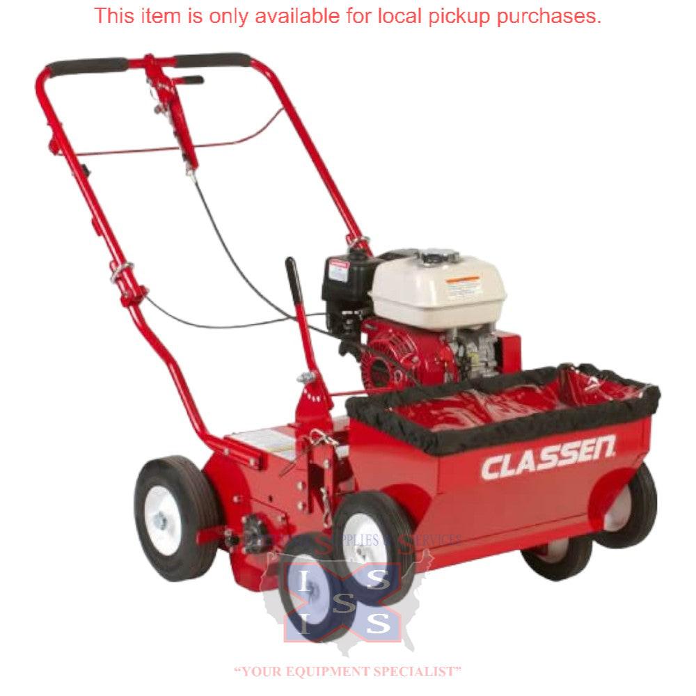Classen TS-20K Walk-Behind Turf Overseeder.