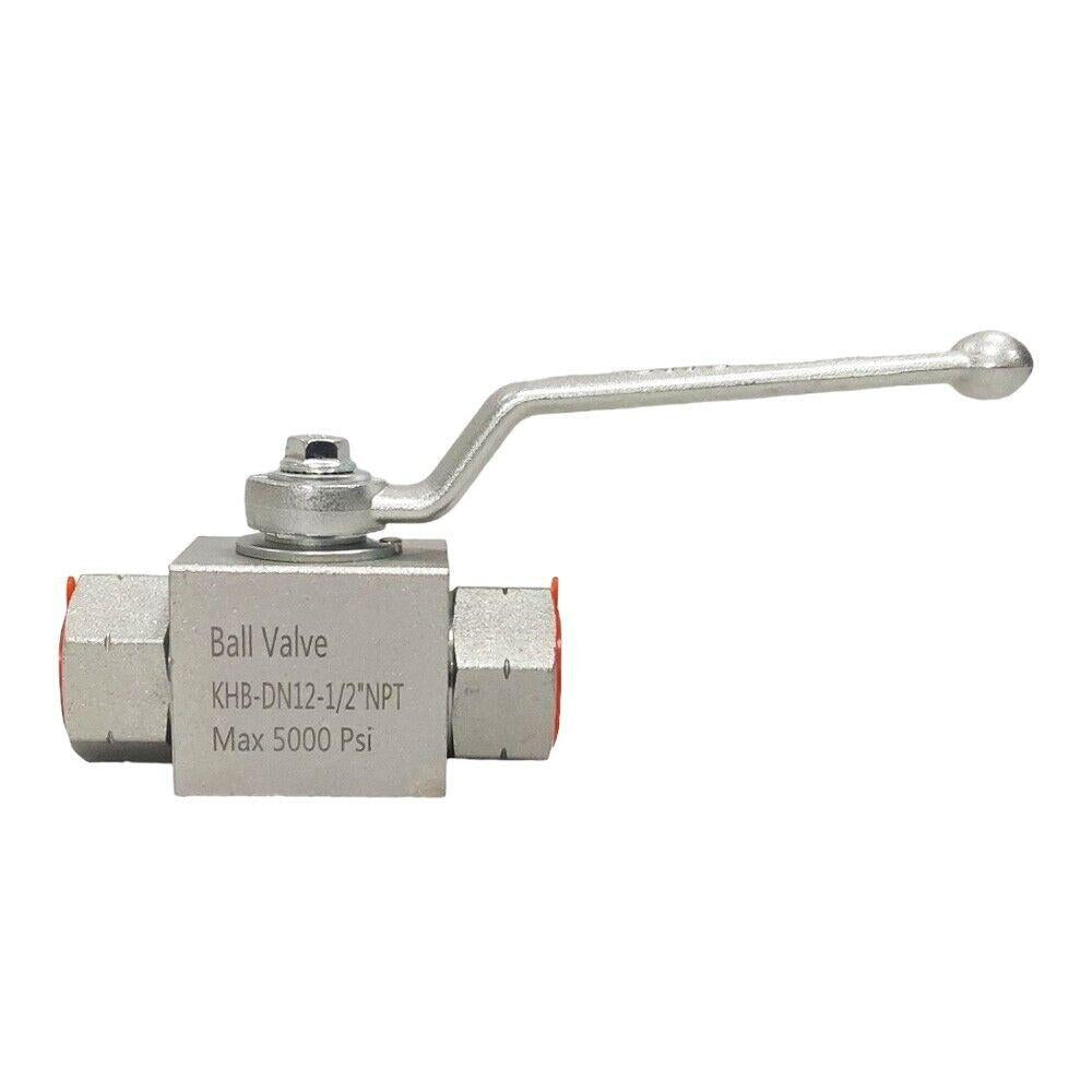 Proven Part Hydraulic 2 Way High Pressure Ball Valve 1/2 Inch Npt 5000 Psi Khb Shut-Off.