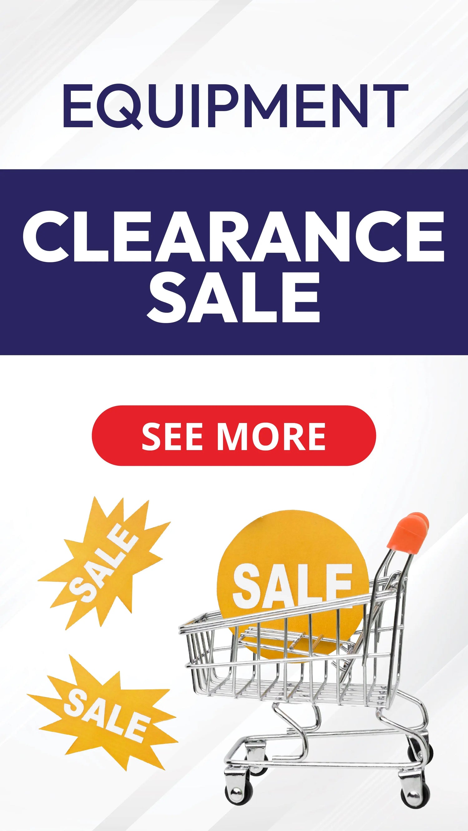 Equipment on Clearance.
