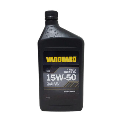 Aceite de motor totalmente sintético Briggs &amp; Stratton Vanguard 15W-50, 1 cuarto de galón (100405Q)