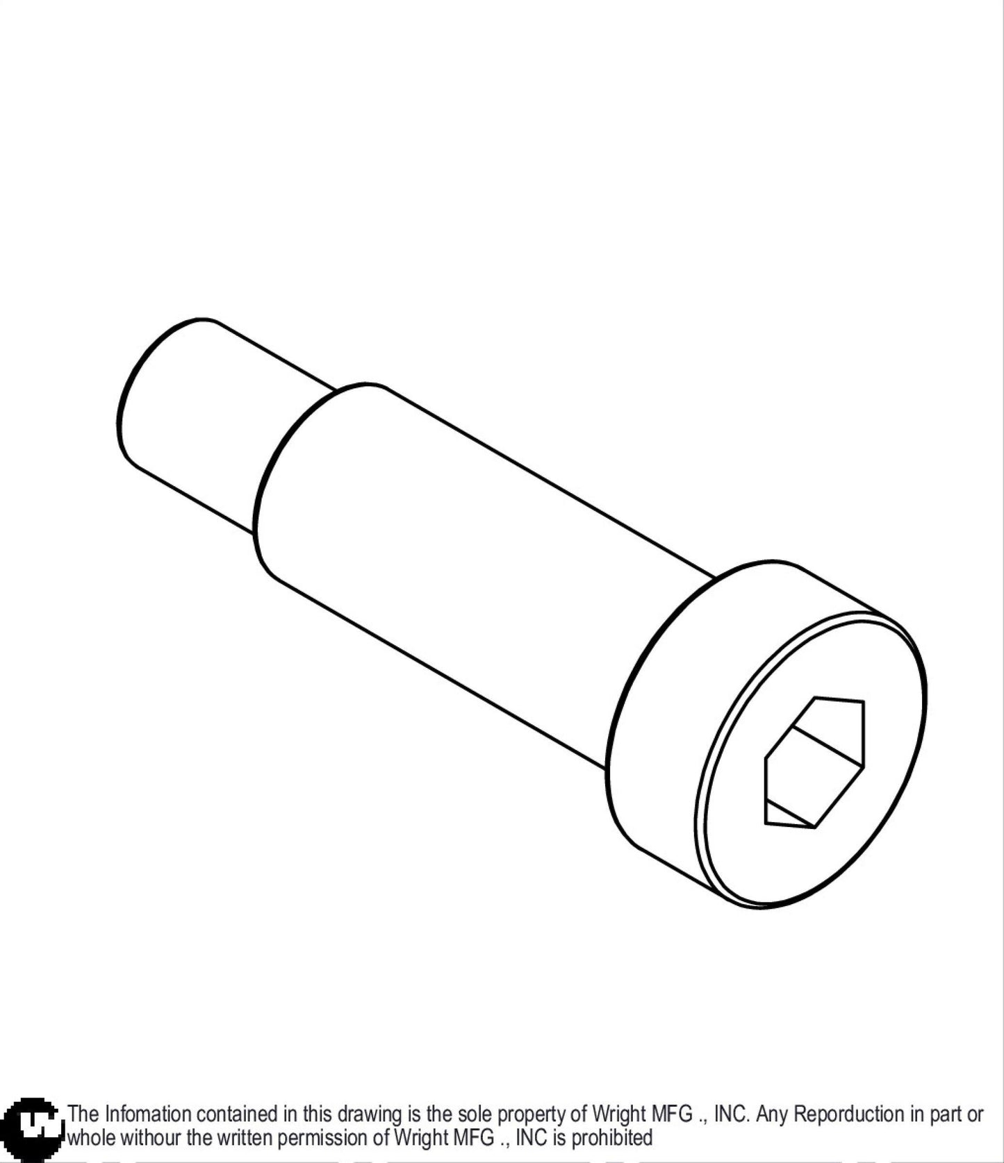 Shoulder Allen Bolt 1/2 x 1 1/4 - PK BR 11990021.
