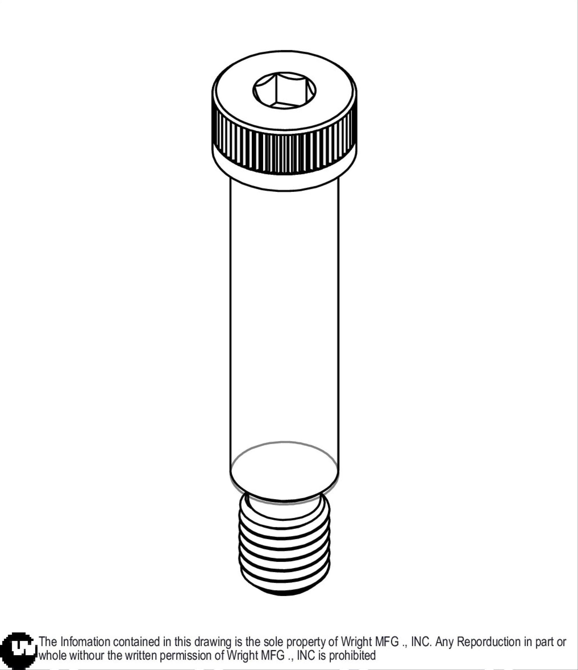 Shoulder Allen Bolt 5/8 x 2 3/4 - Rollers 11990022.