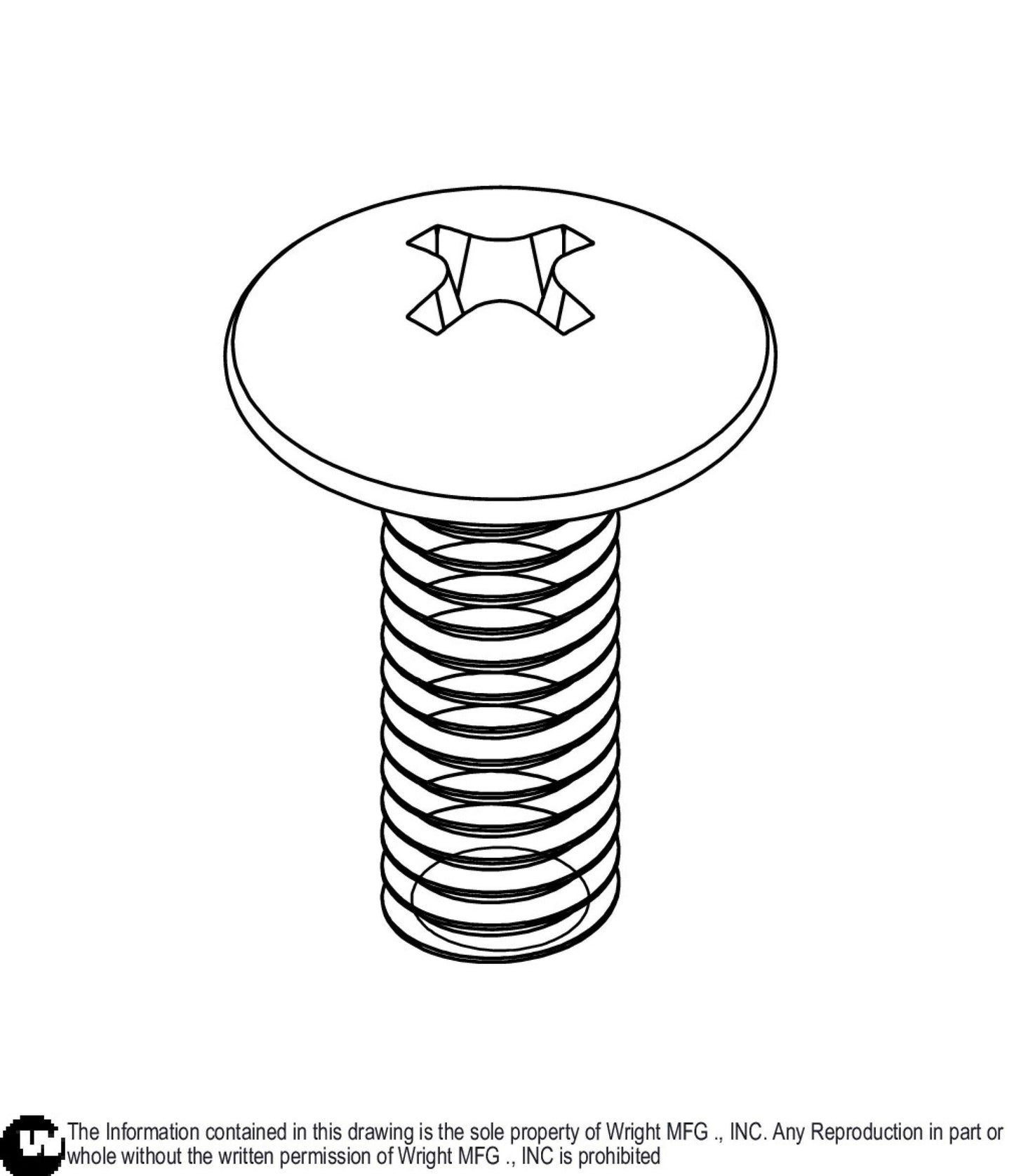 Truss Head Machine Screw 10-32 x 1/2 11990023.