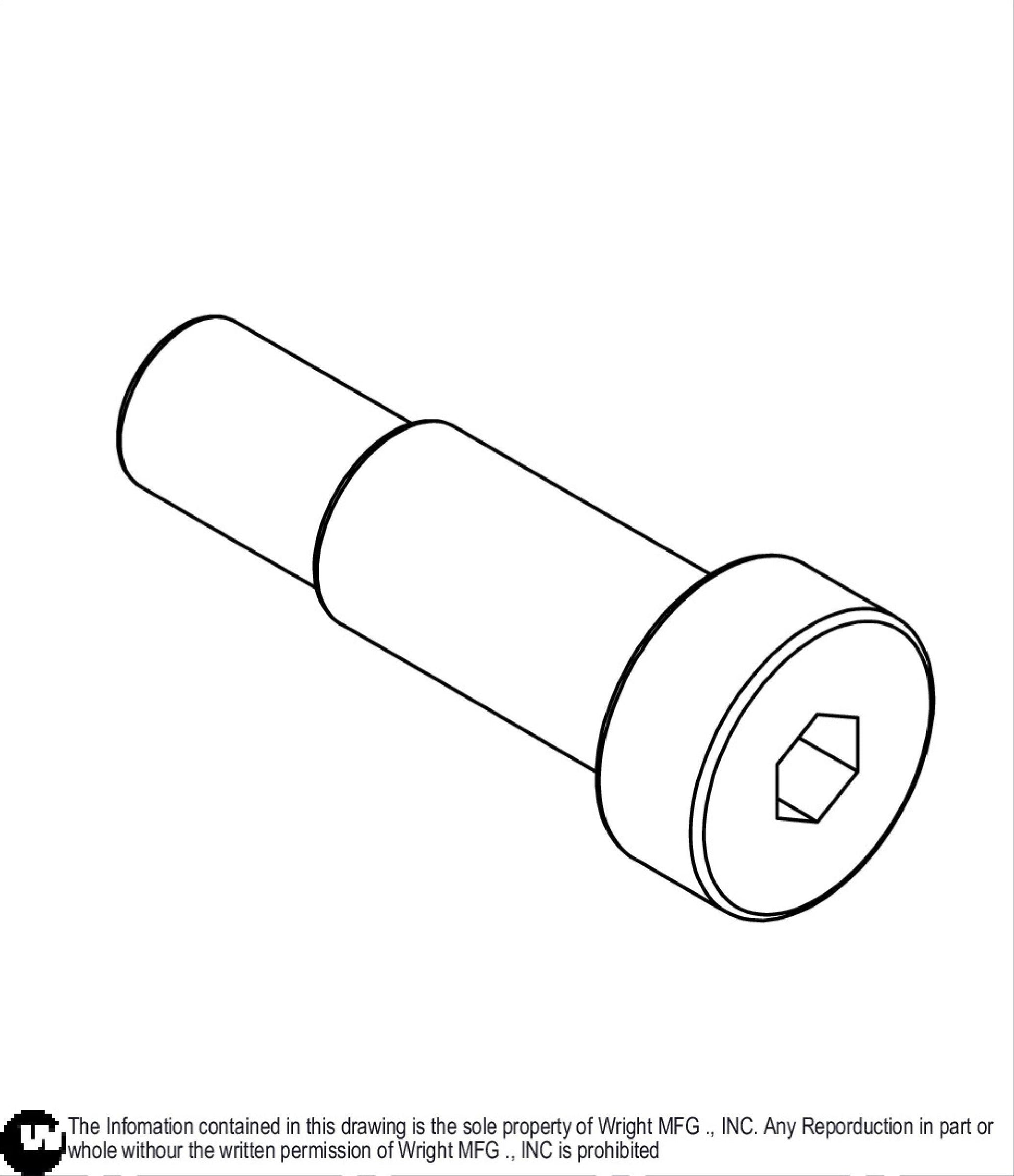Shoulder Allen Bolt 3/8 x 3/4 11990043.