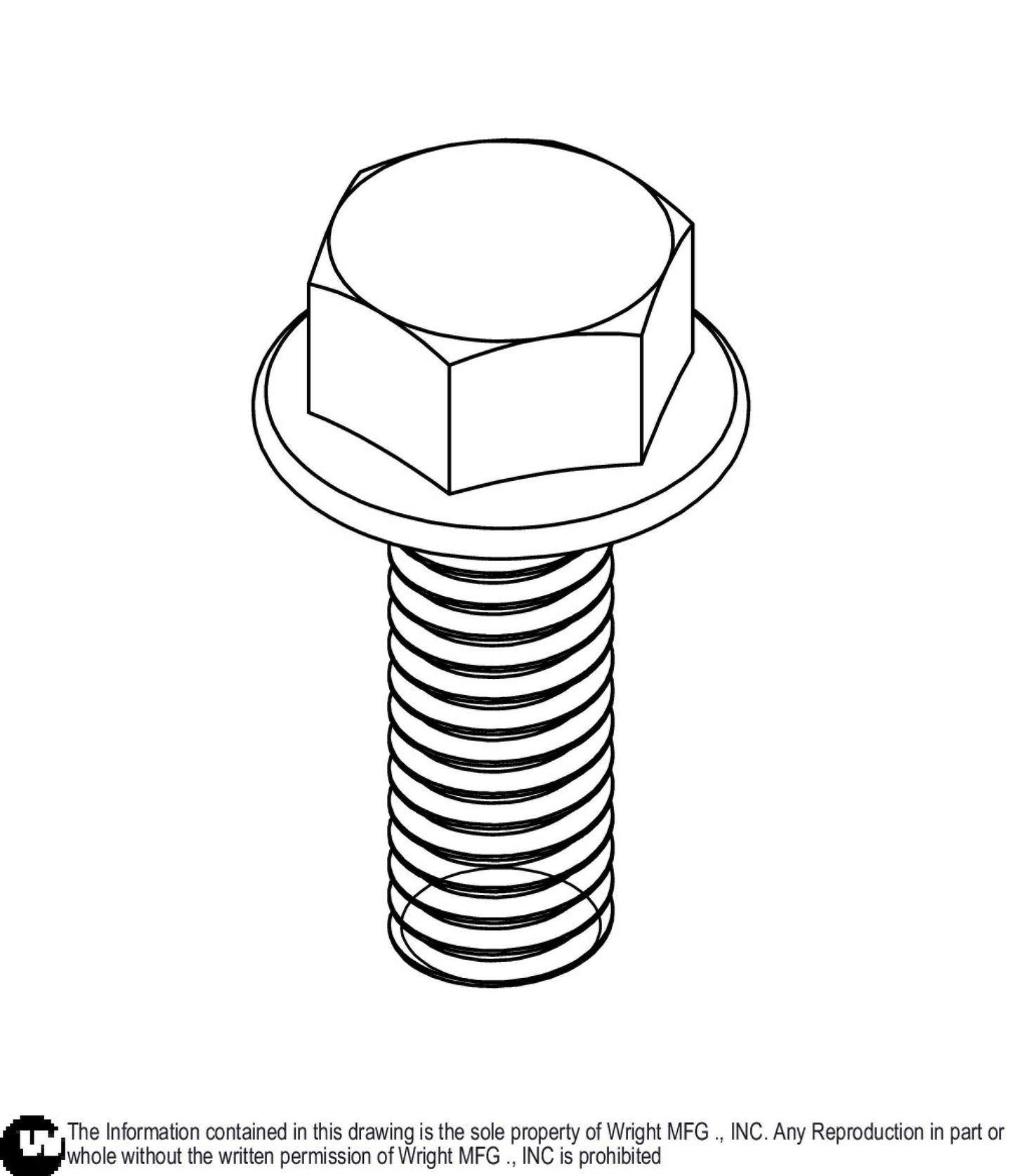 Flange Type Bolt 3/8-16 x 1 11990046.