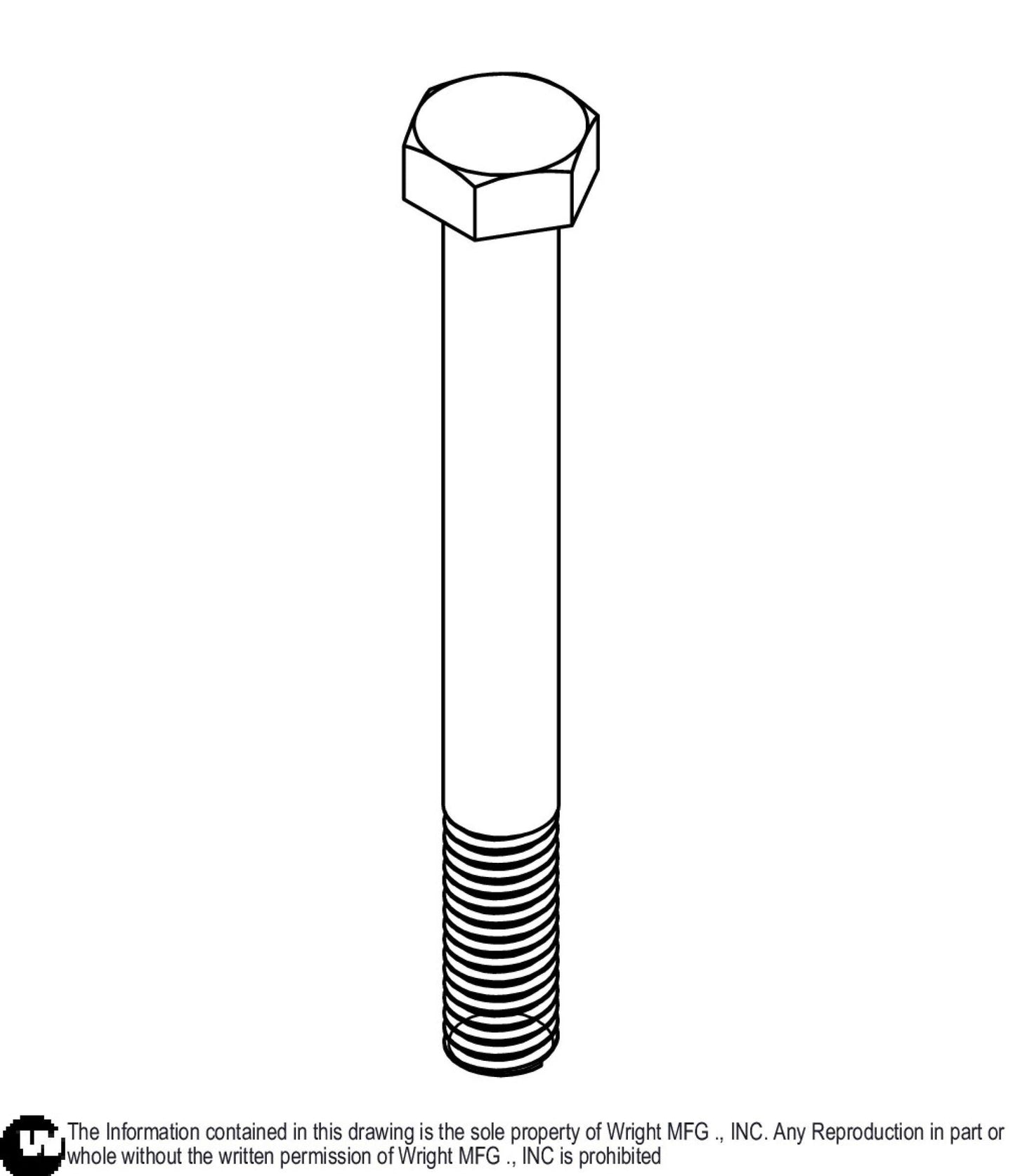 Hex Bolt 1/2-13 x 4 1/2 Z5 11990052.