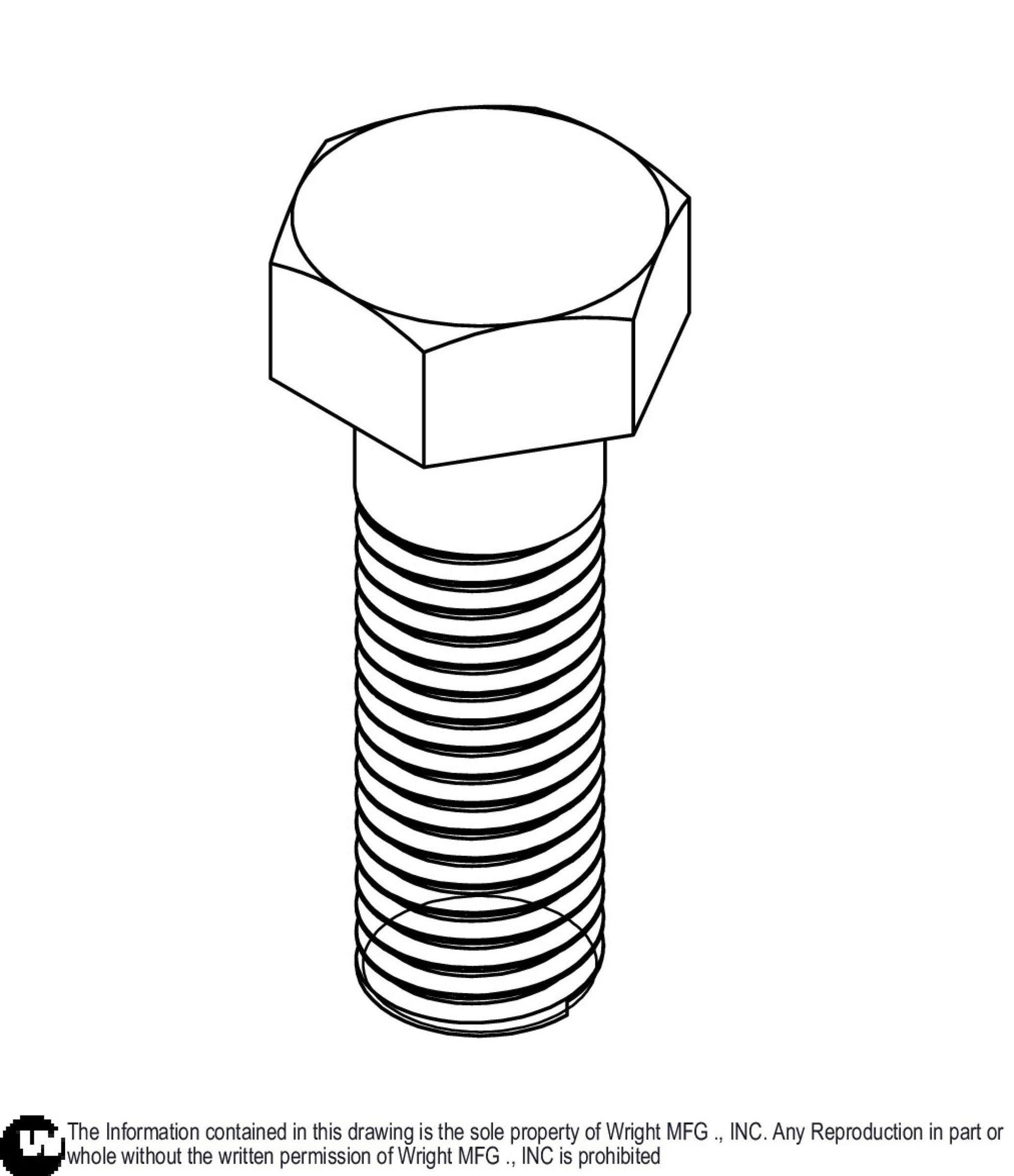 Hex Bolt 3/4-10 x 2 1/4 Z5 11990053.