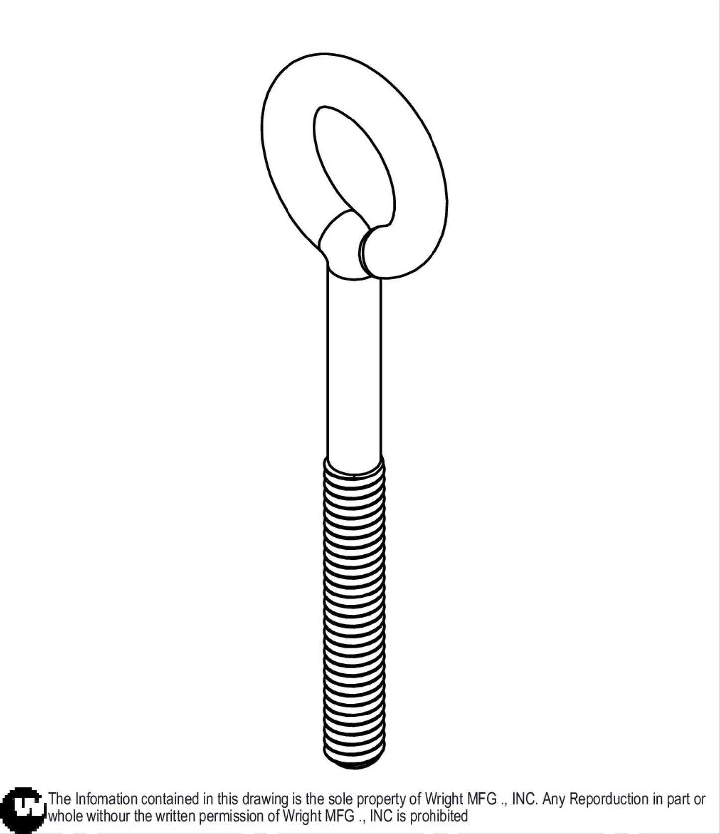Eye Bolt 1/4-20 x 2 1/2 Z 11990062.