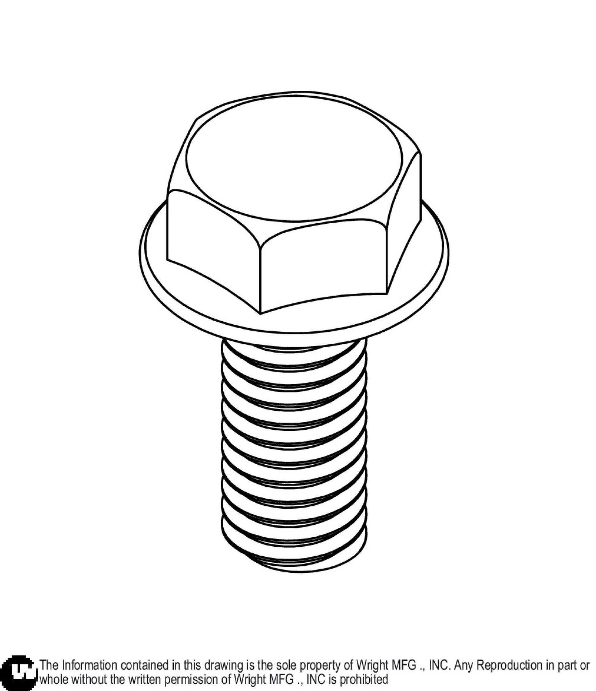 Flange Bolt 7/16-14 x 1 Z5 11990064.