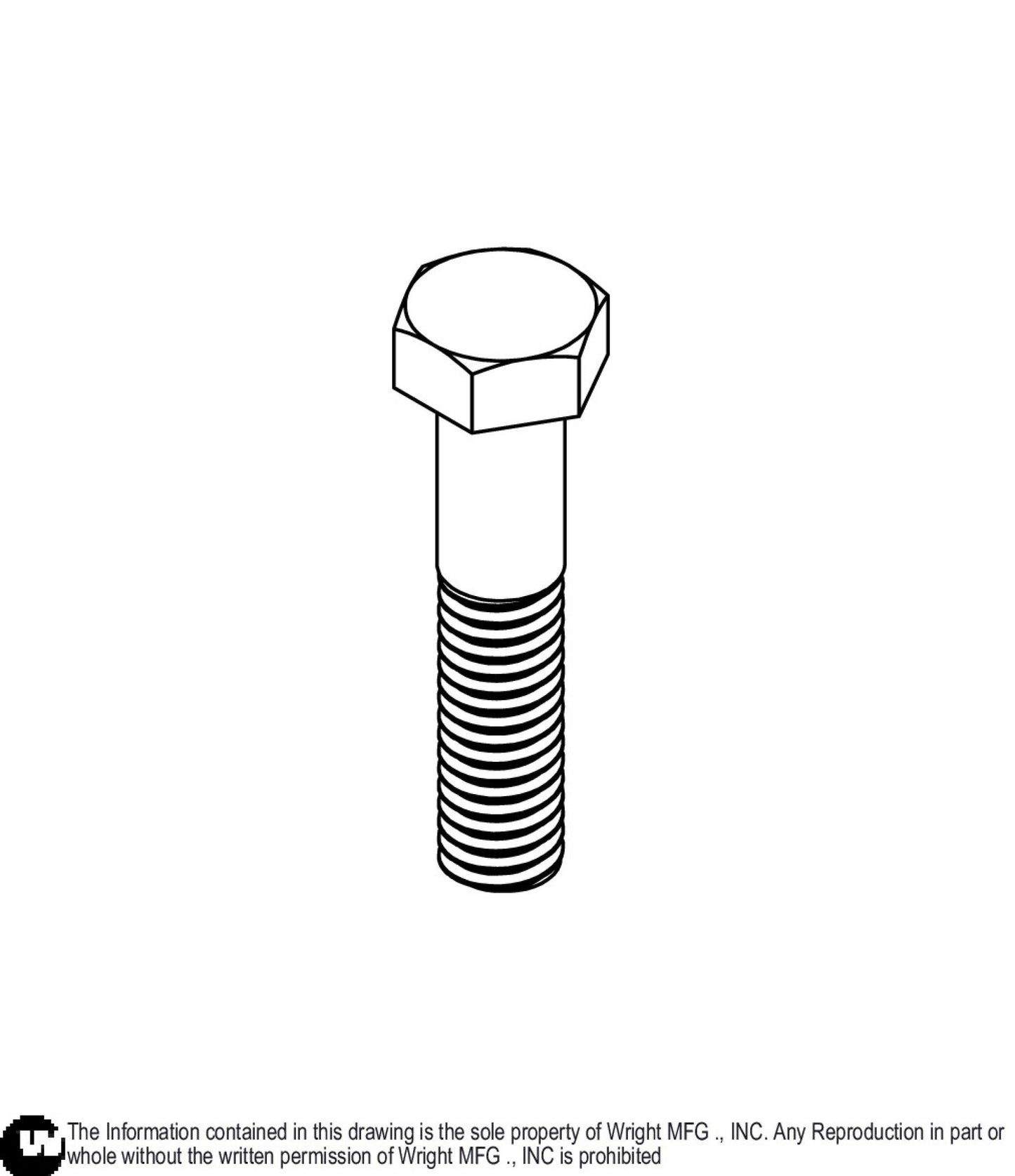Hex Bolt 3/8-16 x 1 3/4 Z5 11990066.