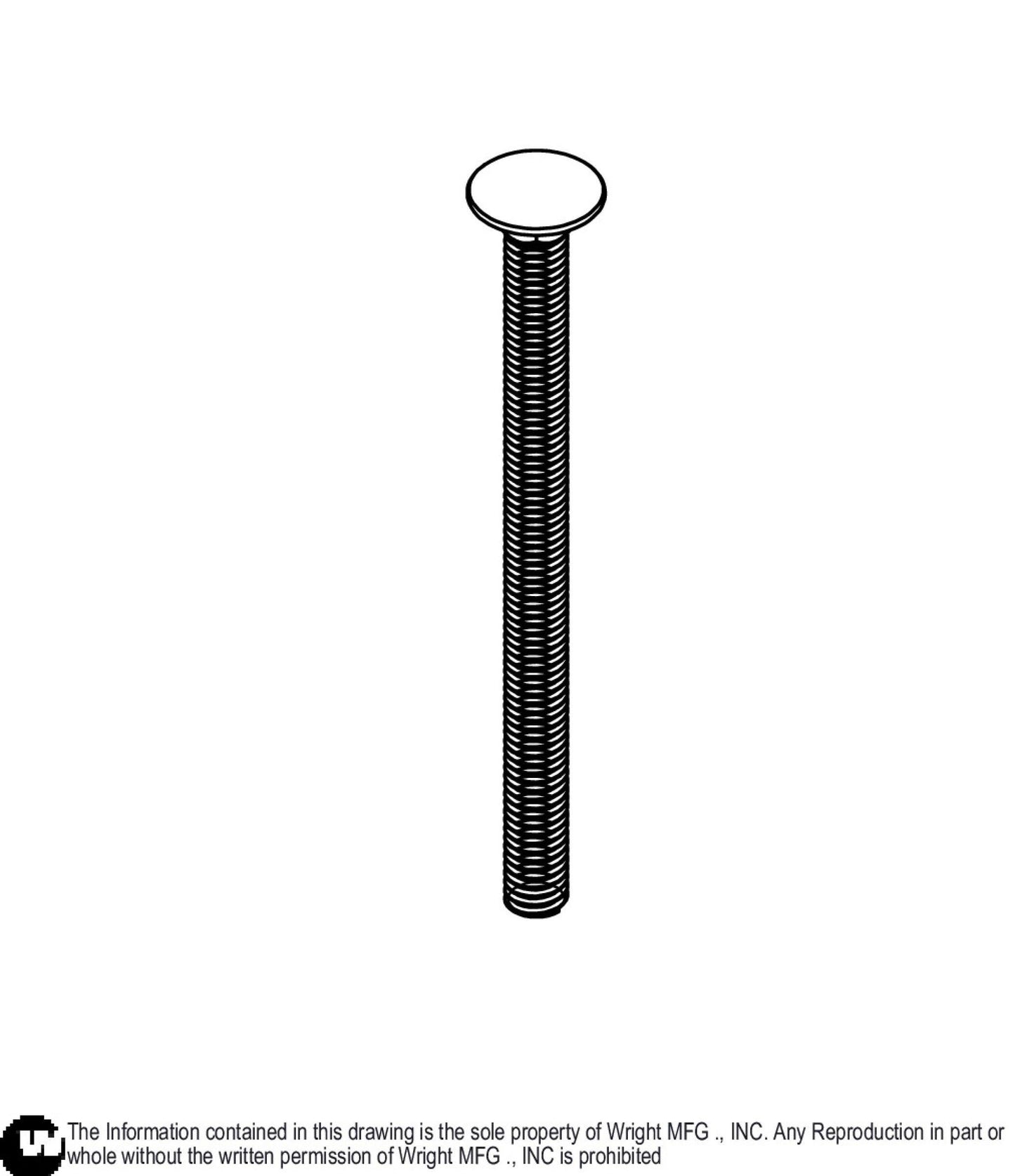 Carriage Bolt 3/8-16 x 5 Z5 11990071.