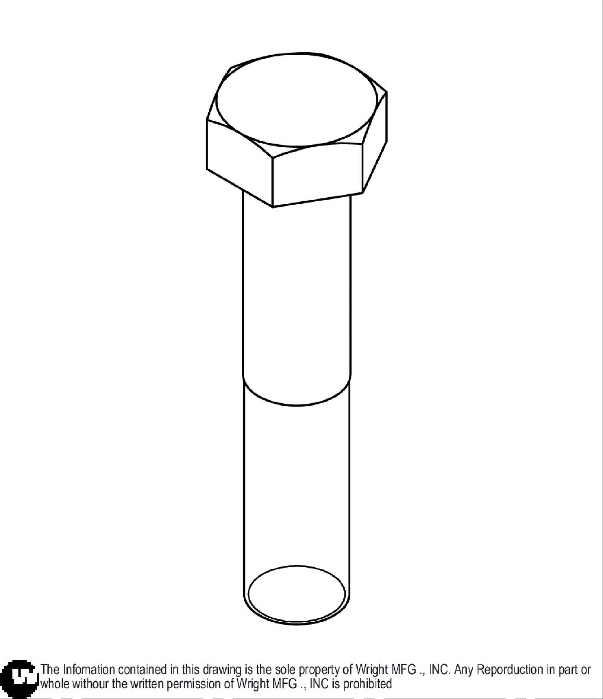 Hex Bolt 1/2-20 x 2 1/2 Z5 11990072.