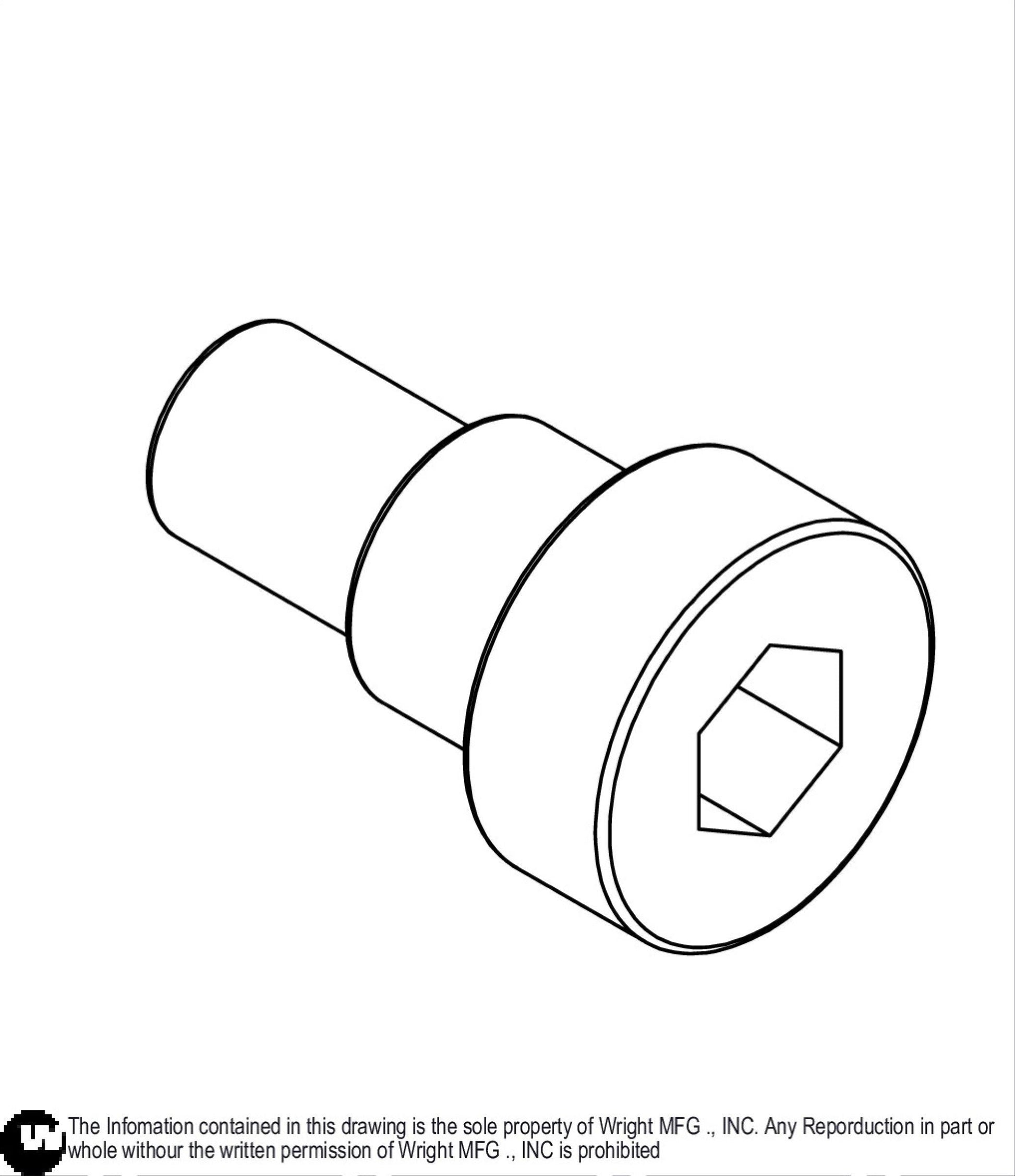 Shoulder Allen Bolt 1/2 x 3/8 11990075.