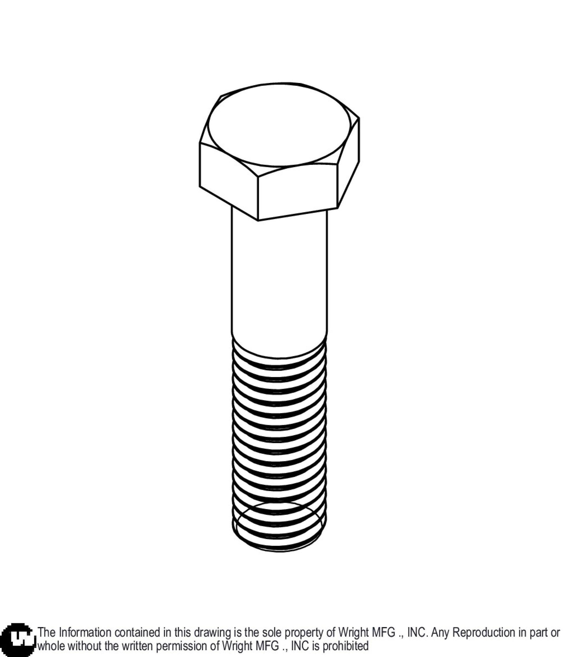 Hex Bolt 1/2-13 x 2 1/4 Z5 11990077.
