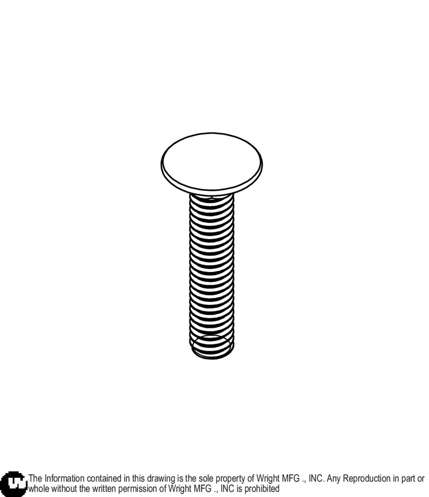 Carriage Bolt 5/16-18 x 1 1/2 Z5 11990087.