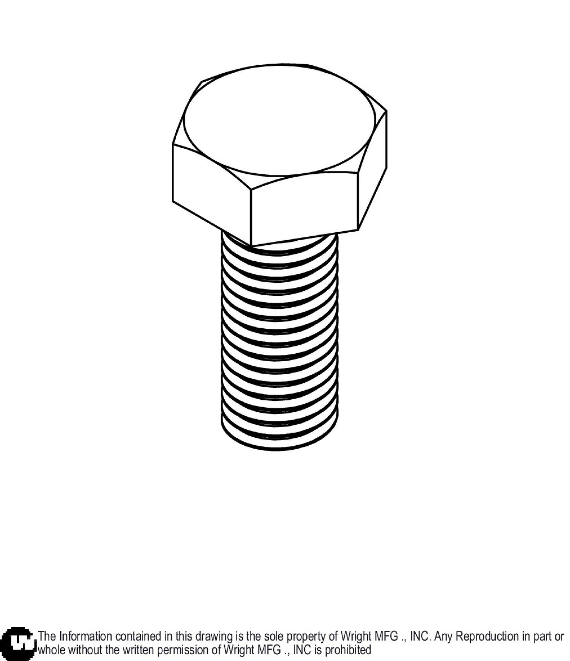 Hex Bolt 5/16-24 x 3/4 Z5 (Rep 126) 11990092.